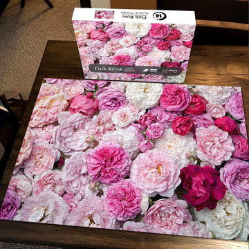 Rosa Rose Blumenprozzel Puzzle 1000 Stücke